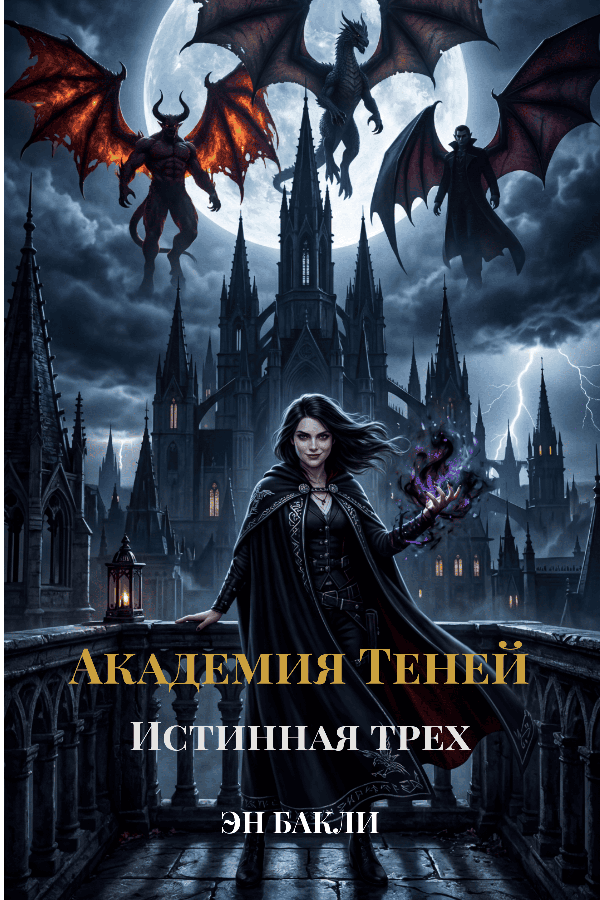 Обложка книги «Академия Теней. Истинная трех»