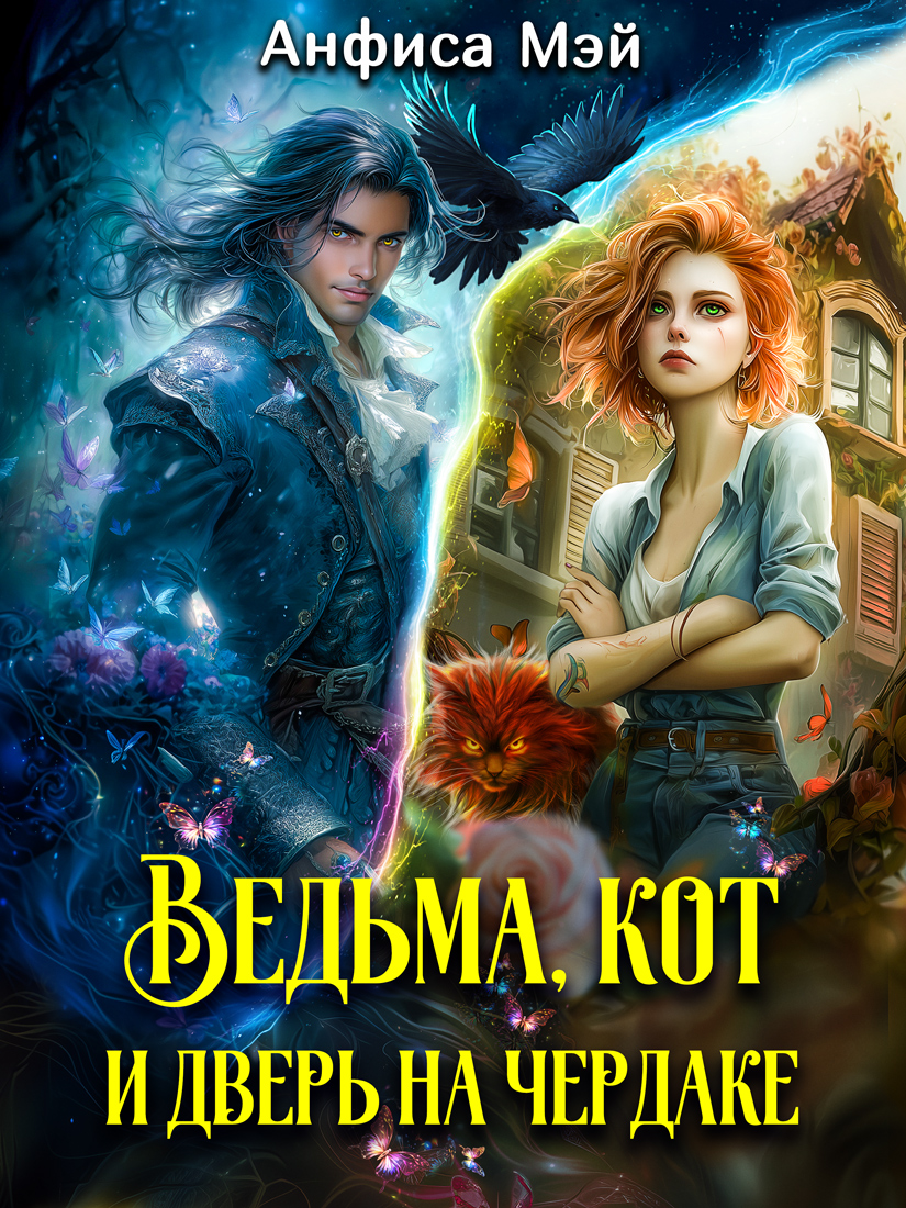 Обложка книги «Ведьма, кот и дверь на чердаке»