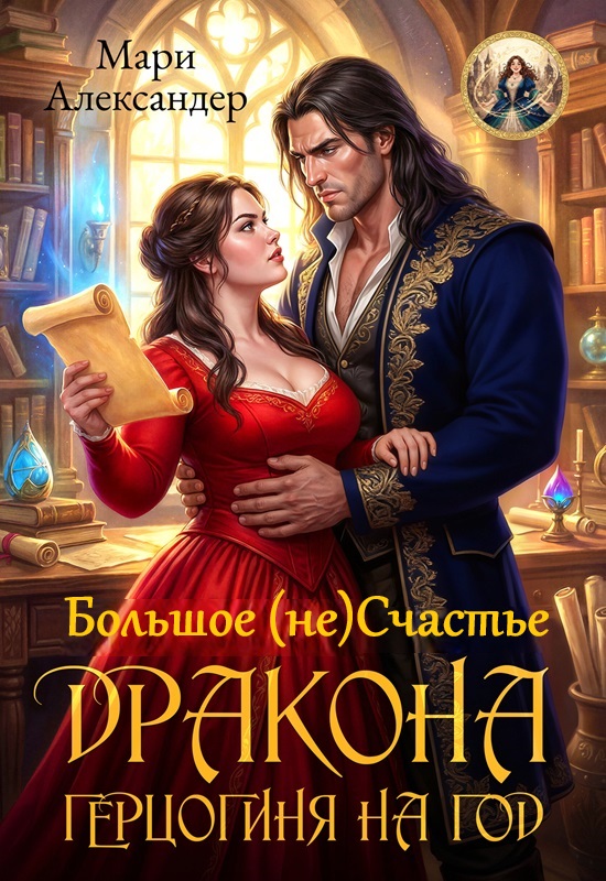 Обложка книги «Большое (не) Счастье ДРАКОНА. ГЕРЦОГИНЯ НА ГОД»