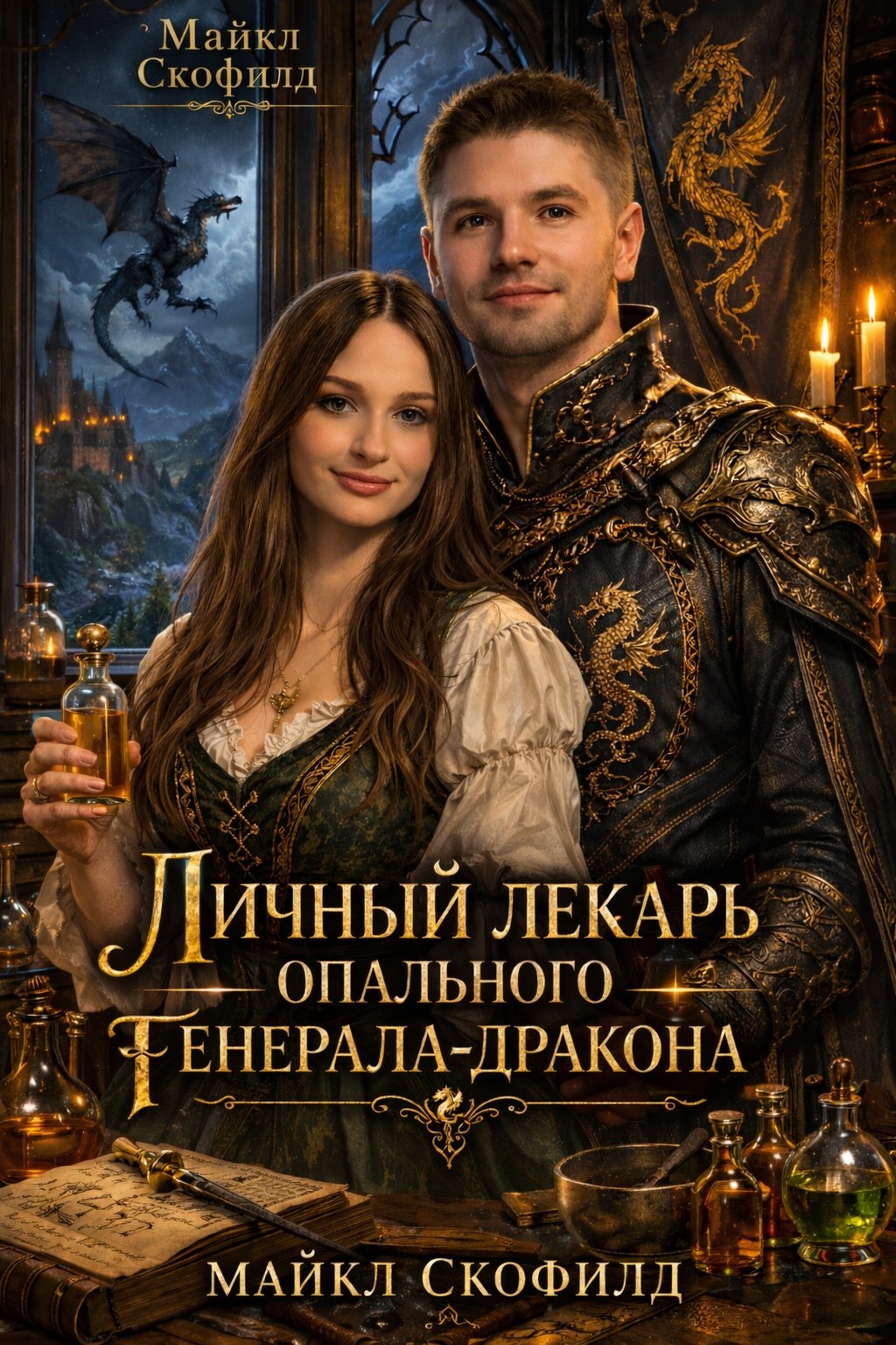 Обложка книги «Личный лекарь опального генерала-дракона»