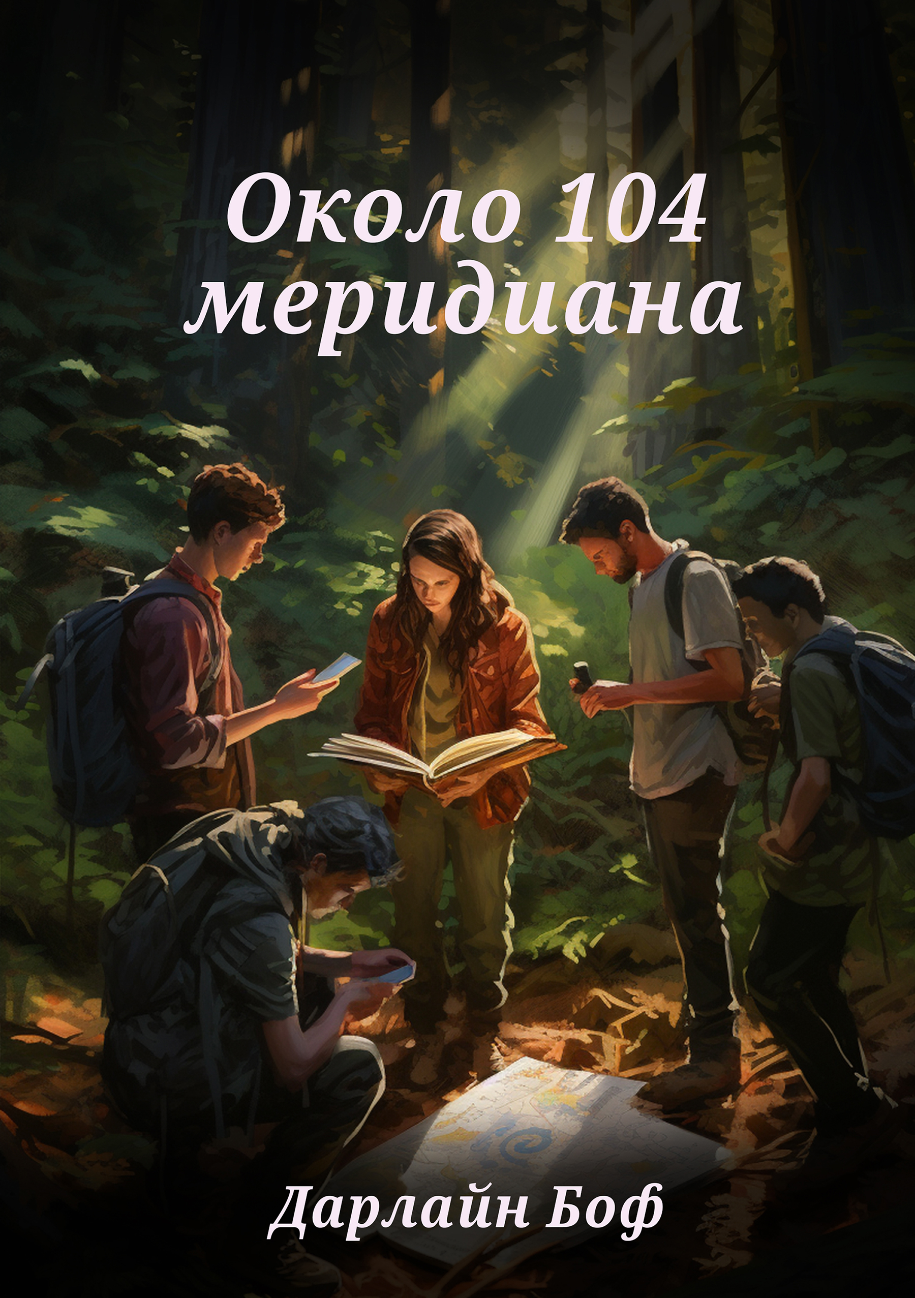 Обложка книги «Около 104 меридиана»