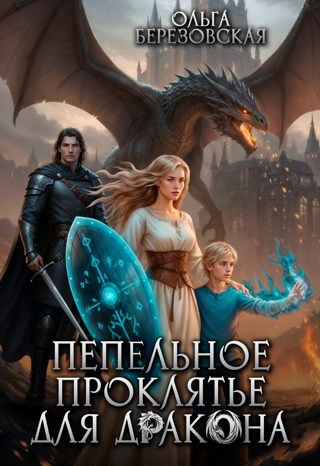 Обложка книги «Пепельное проклятье для дракона»