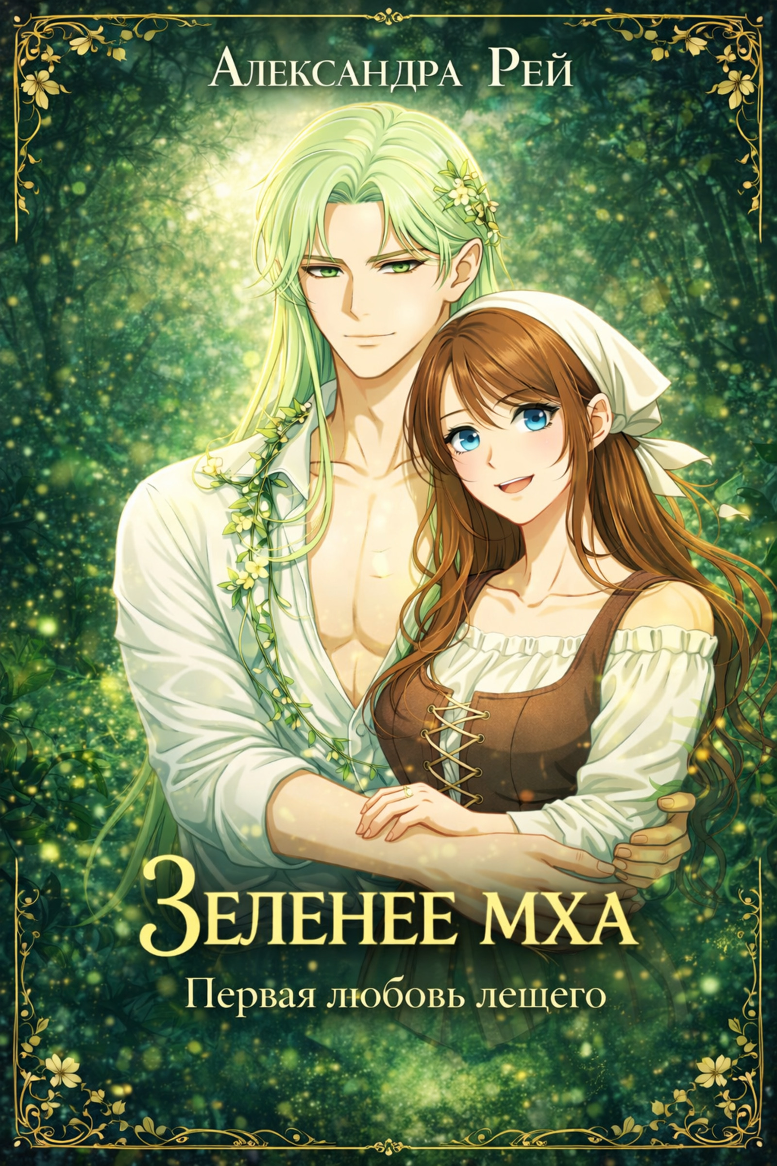 Обложка книги «Зеленее мха. Первая любовь лешего»