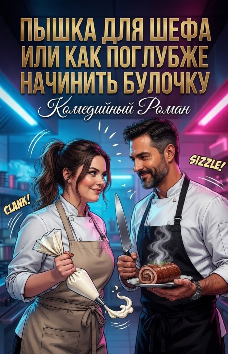 Обложка книги «Пышка для шефа или как начинить булочку поглубже»