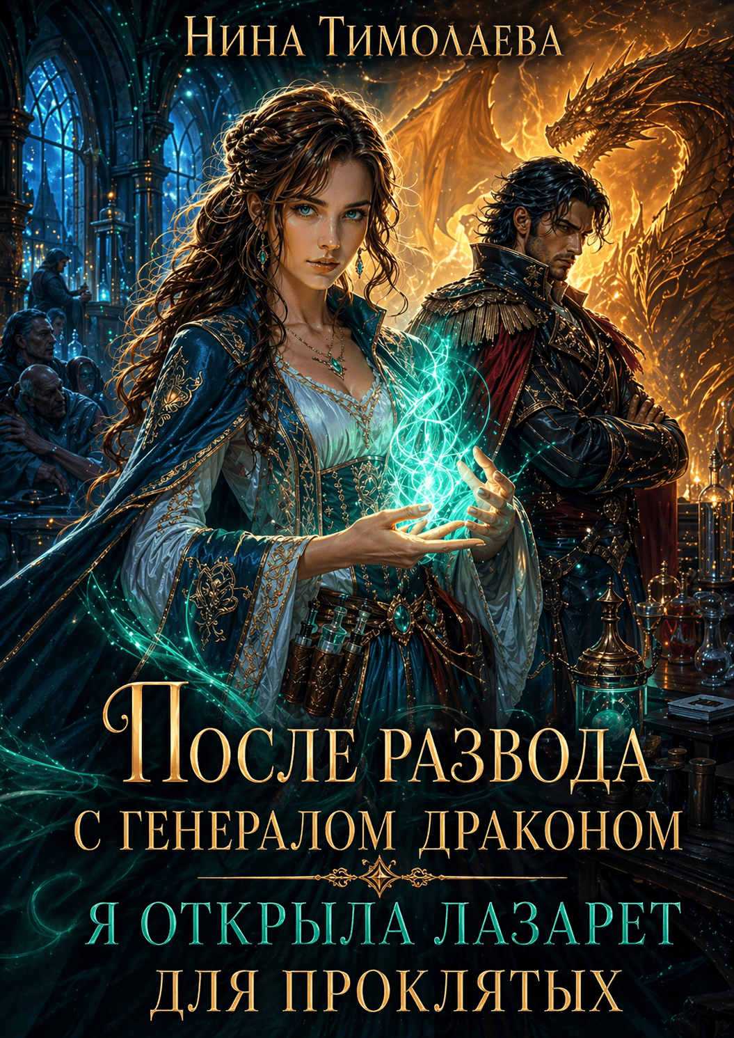 Обложка книги «После развода с генералом драконом я открыла лазарет для проклятых»