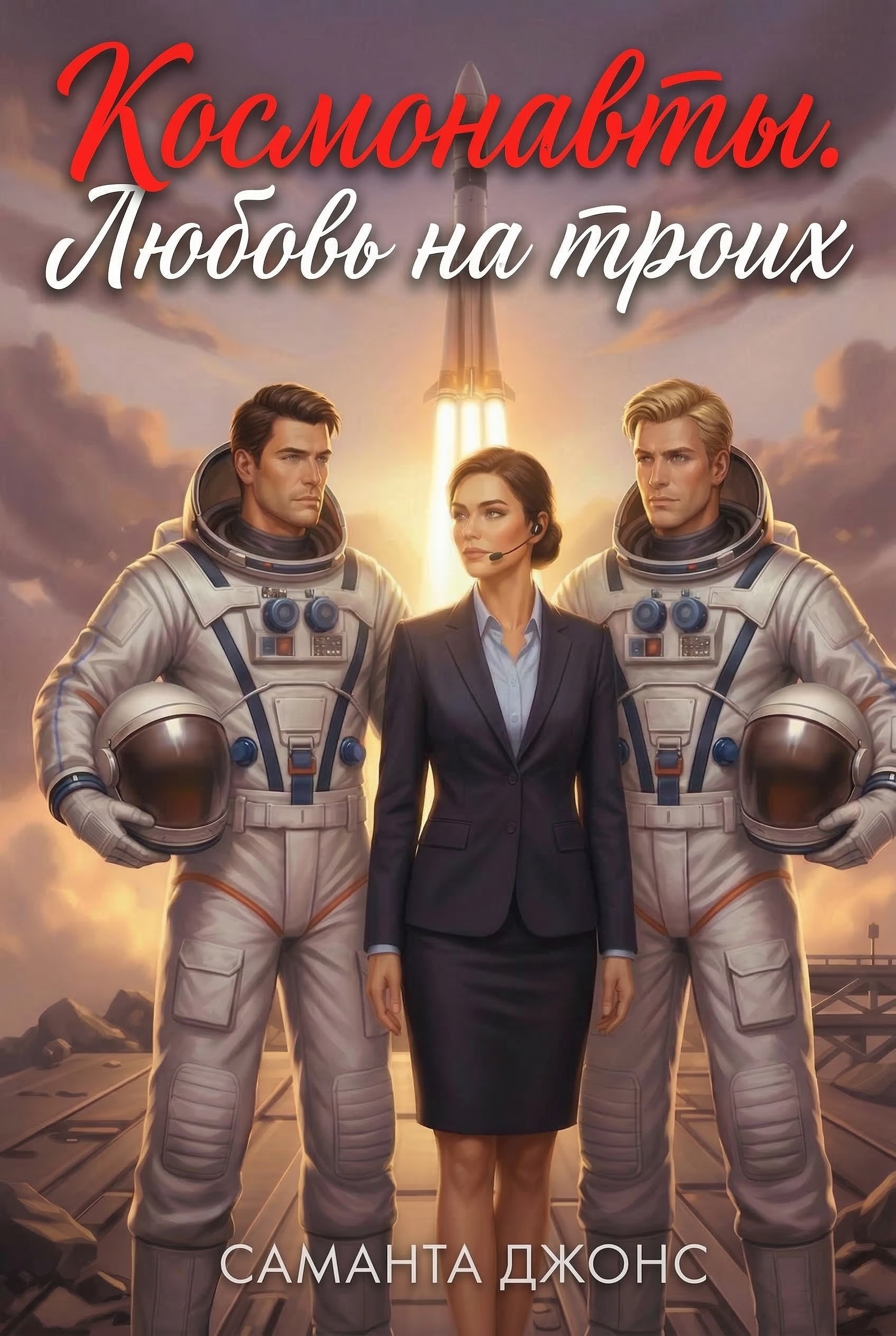 Обложка книги «Космонавты. Любовь на троих»