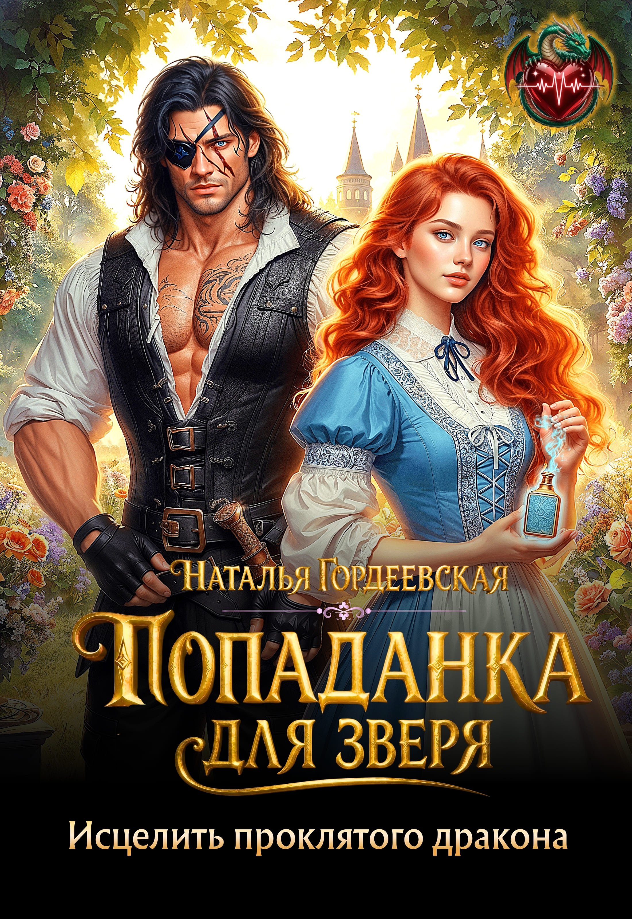 Обложка книги «Попаданка для Зверя. Исцелить проклятого дракона»