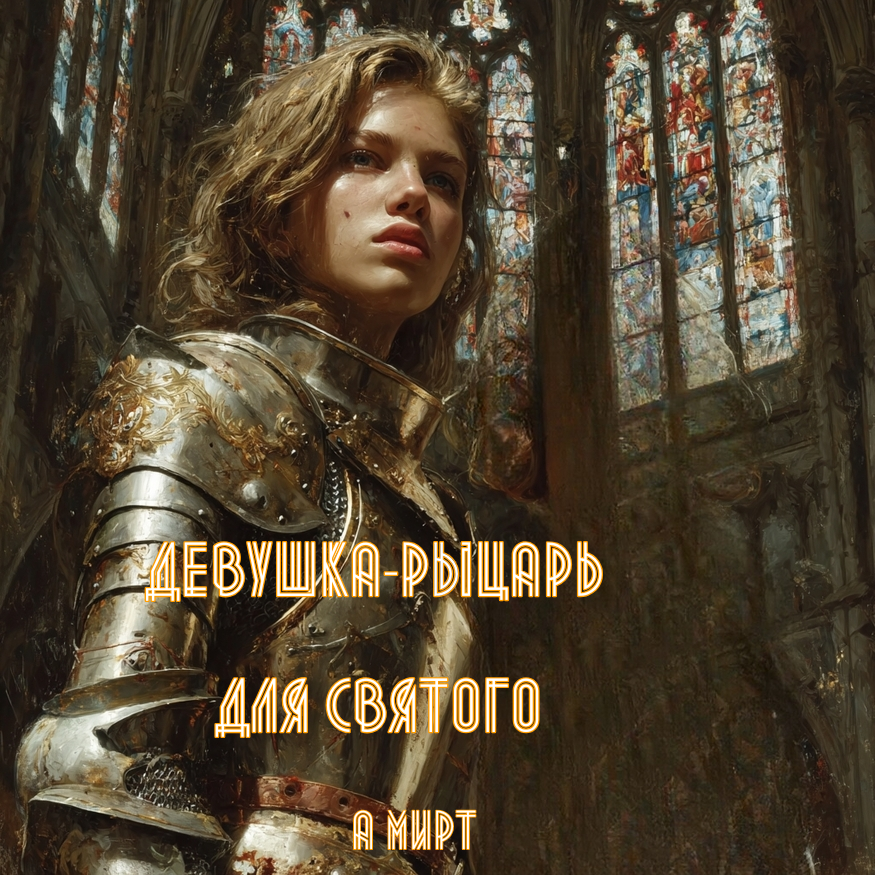 Обложка книги «Девушка-рыцарь для святого»