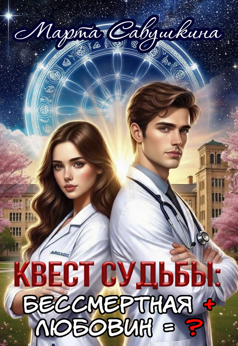 Обложка книги «Квест Судьбы: Бессмертная + Любовин=?»