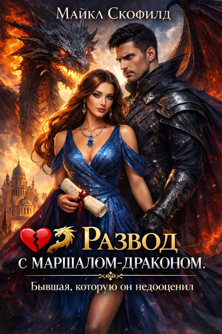 Обложка книги « Развод с маршалом-драконом. Бывшая, которую он недооценил»