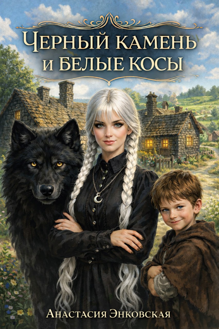 Обложка книги «Черный камень и Белые косы»