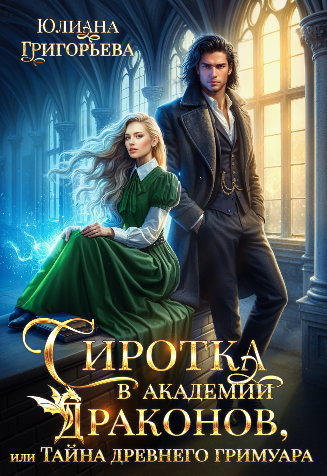 Обложка книги «Сиротка в Академии Драконов, или Тайна древнего Гримуара»