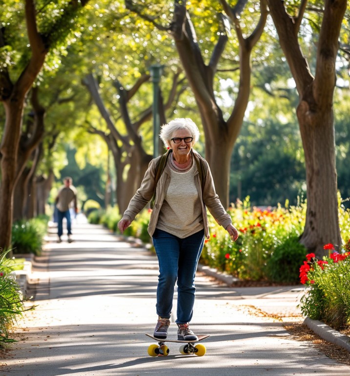 Обложка книги «Бабушка на скейте»