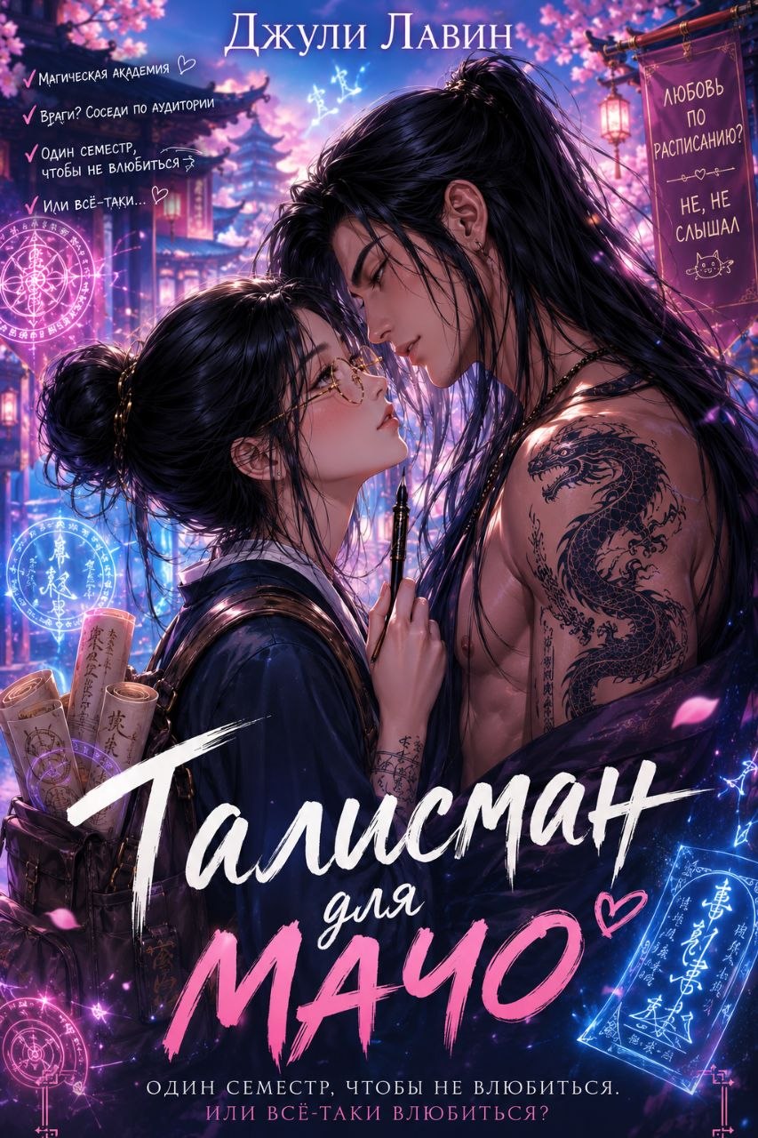 Обложка книги «Талисман для мачо. Один семестр, чтобы не влюбиться (или все-таки влюбиться)»