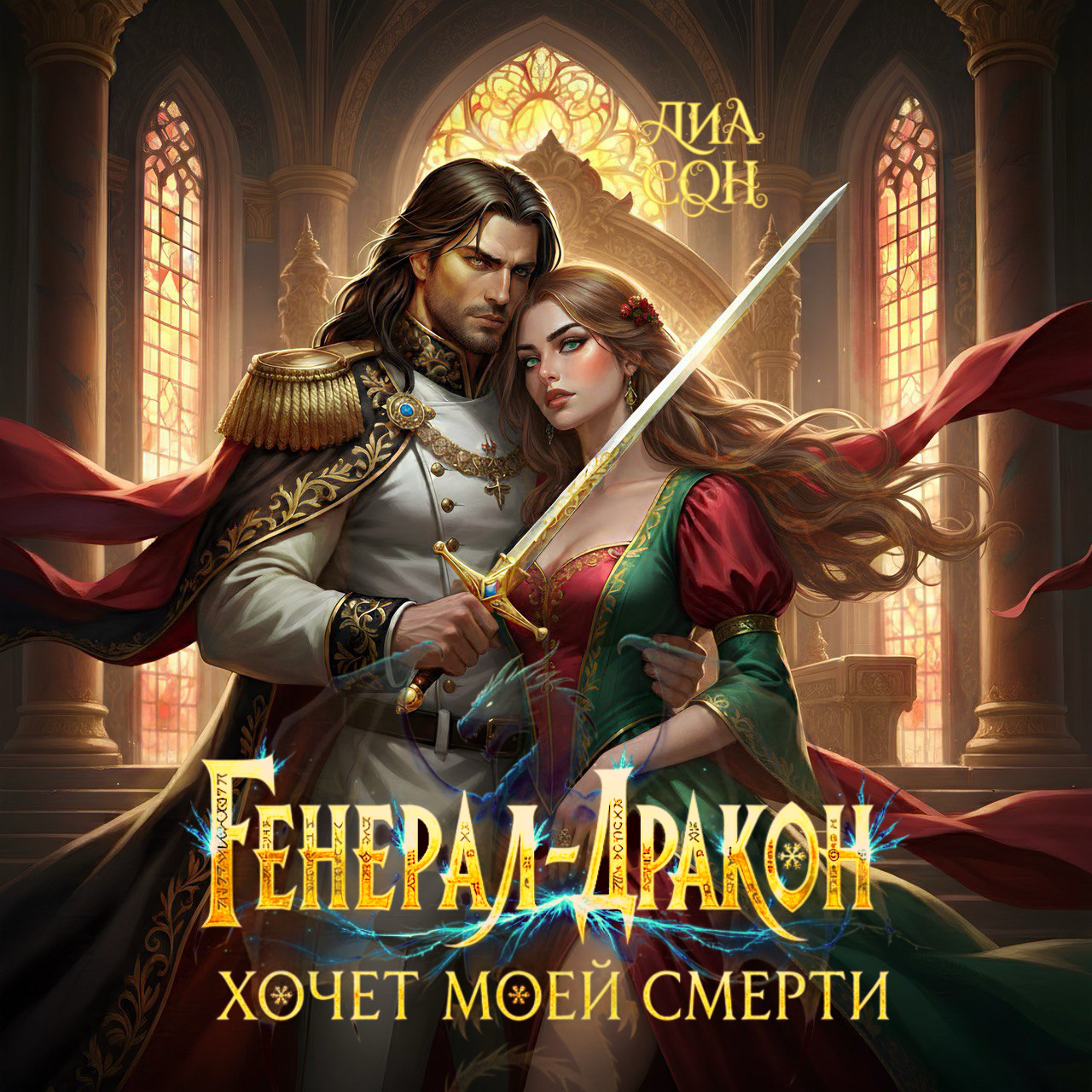 Обложка книги «❄️Генерал-дракон хочет моей смерти»