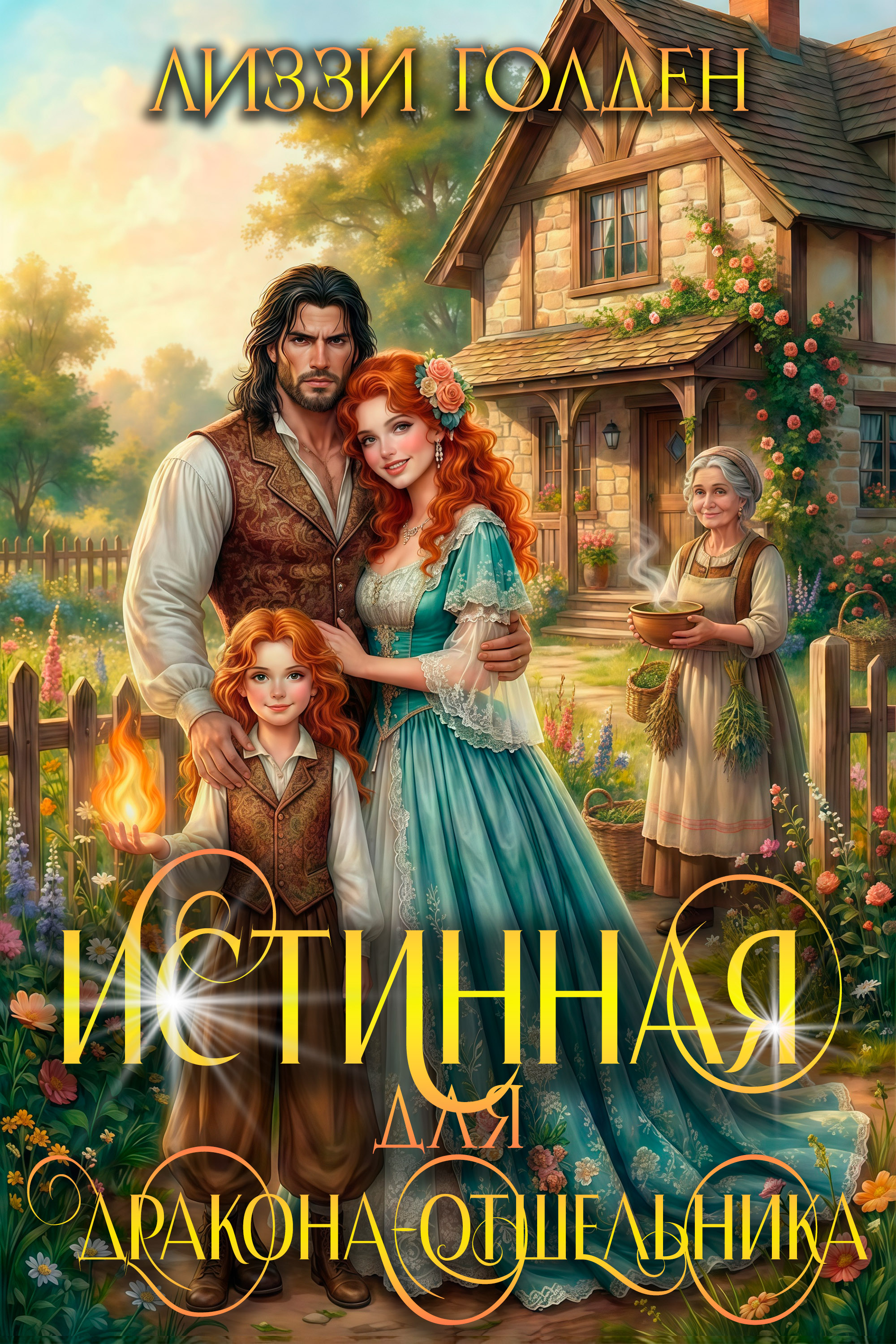 Обложка книги «Истинная для дракона-отшельника»