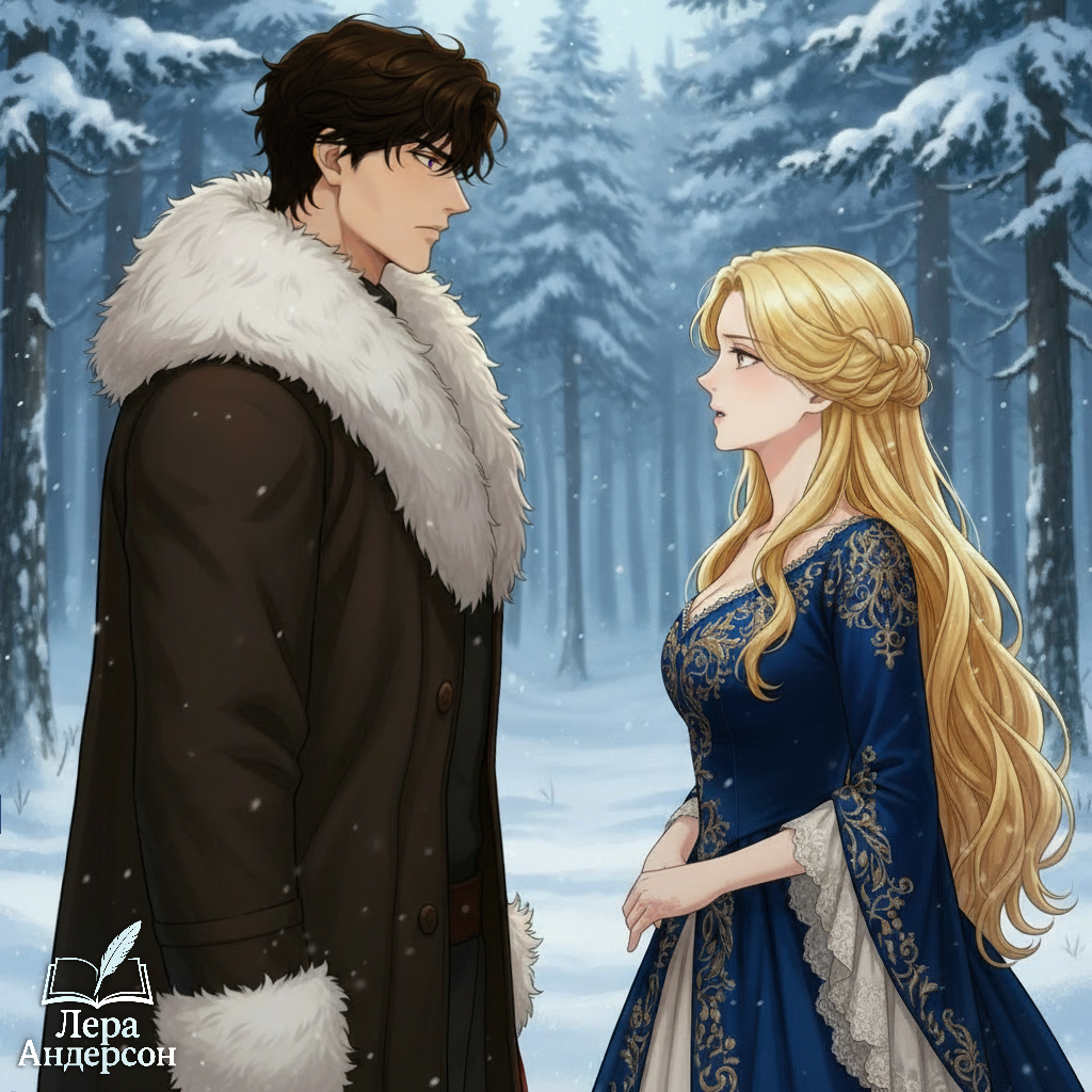 Трис и Кассиан в лесу