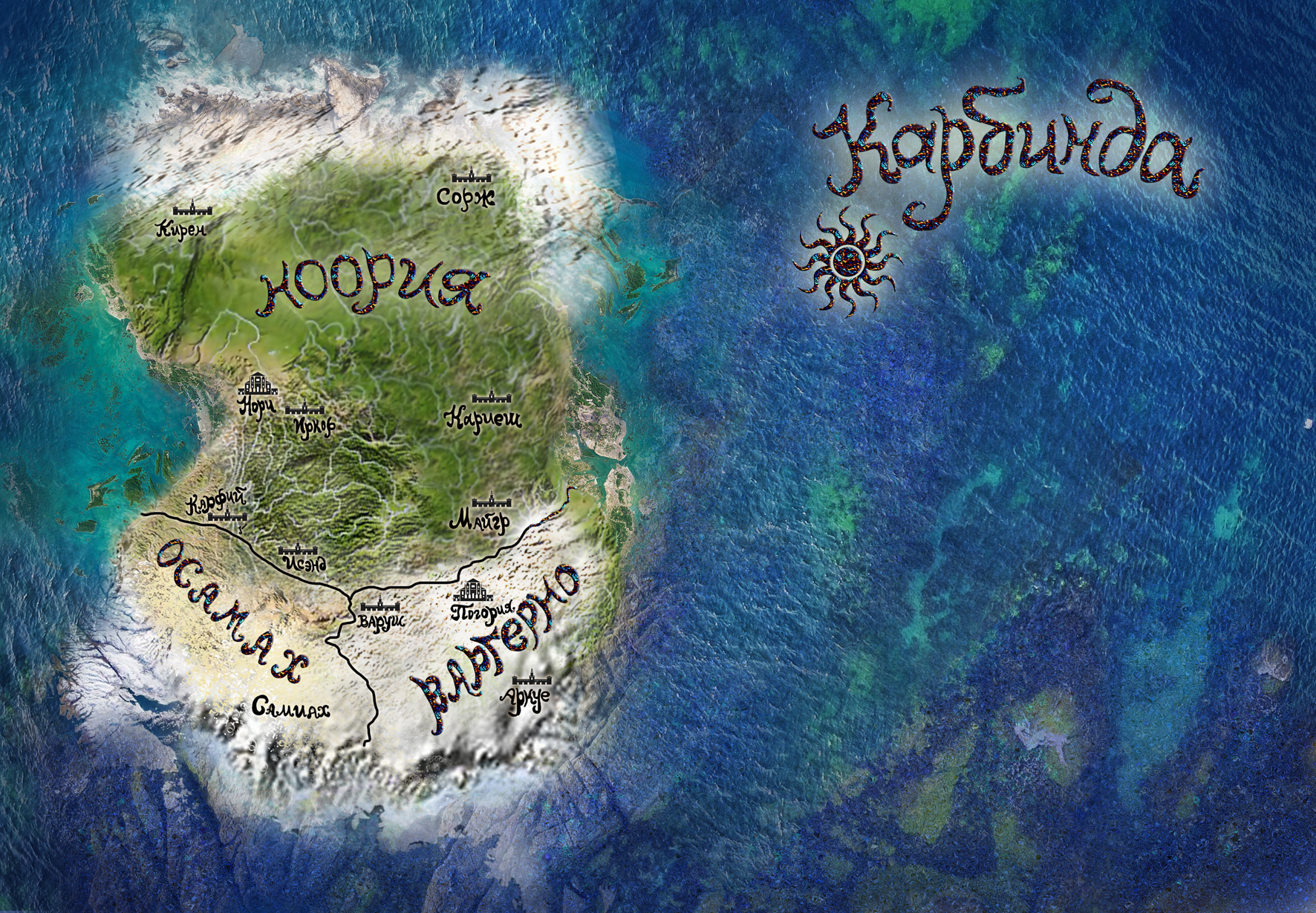 карта Карбинды